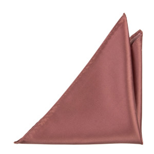 Satin ROSE WOOD pocket square