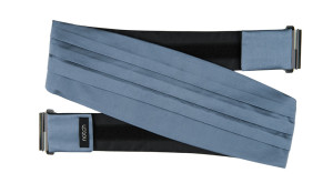 SATIN SLATE BLUE cummerbund