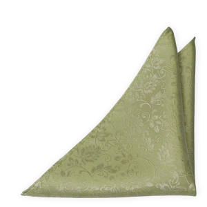 SAVETHEDATE TEA GREEN pocket square