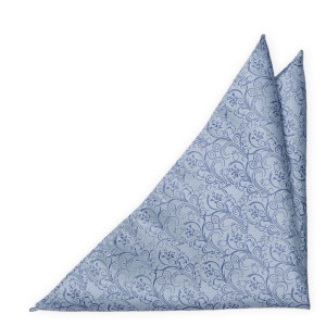 SCROLLER LIGHT BLUE pocket square