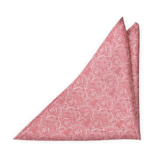 SCROLLER VINTAGE PINK pocket square