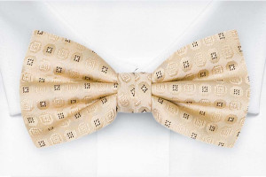 SETTLEDOWN CHAMPAGNE bow tie