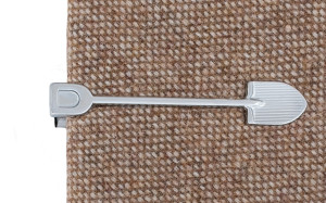 Shovel Silver tie bar