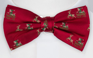 SLEIGHRIDER RED bow tie