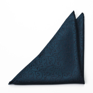 SNAZZY DARK BLUE pocket square