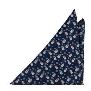 SNOWFALLEN BLUE pocket square