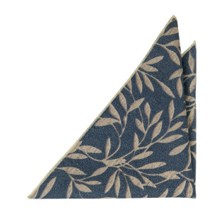SOLICITOUS BLUE pocket square