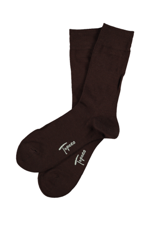 SOLID BAMBOO DARK BROWN socks
