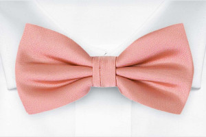 SOLID BLUSH PINK bow tie