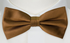 SOLID BRONZE bow tie