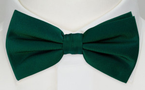 SOLID DARK GREEN bow tie