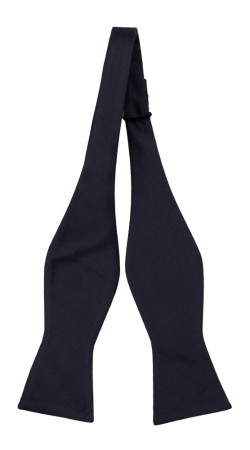 SOLID DARK NAVY self-tie bow tie