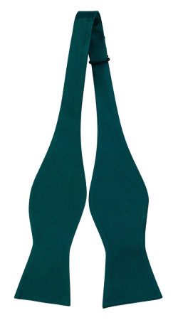 SOLID DARK PINE self-tie bow tie