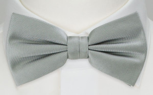 SOLID GREY bow tie