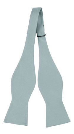 SOLID Greyed jade self-tie bow tie