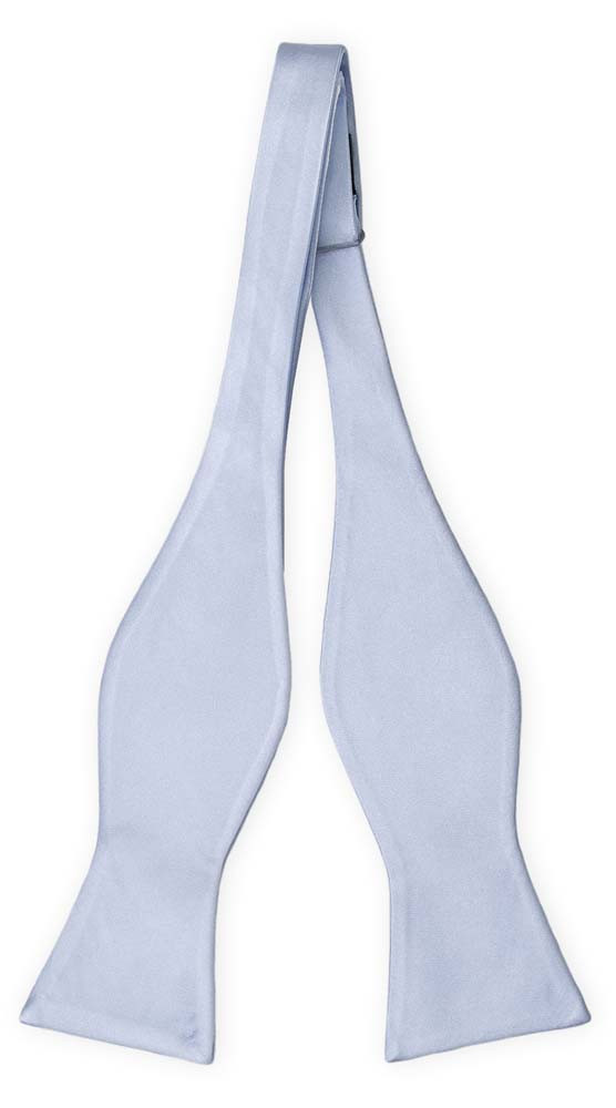 SOLID ICE BLUE self-tie bow tie