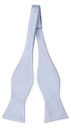 SOLID ICE BLUE self-tie bow tie