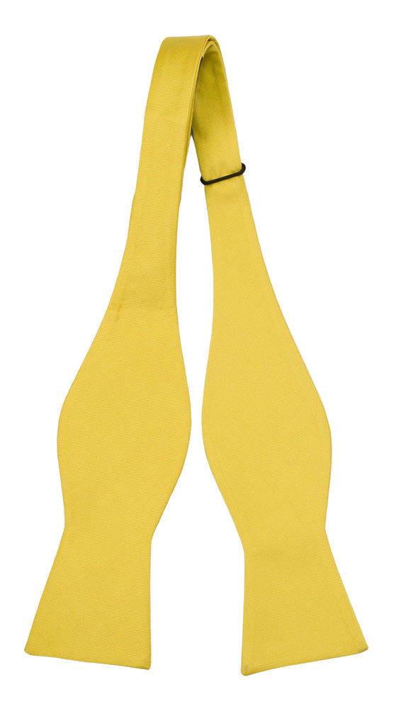 SOLID Lemon self-tie bow tie