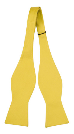 SOLID Lemon self-tie bow tie