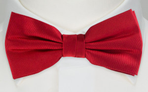 SOLID LIGHT RED bow tie