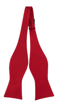 SOLID Light red self-tie bow tie
