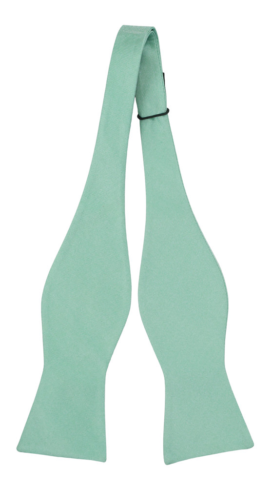 SOLID Light turquoise self-tie bow tie