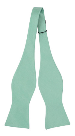 SOLID Light turquoise self-tie bow tie