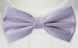 SOLID POWDER PURPLE bow tie