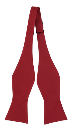 SOLID Red self-tie bow tie