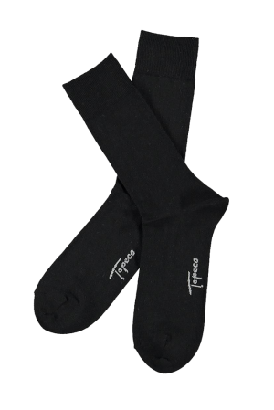 SOLID WOOL BLACK socks