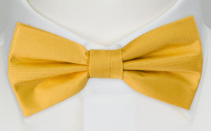 SOLID YELLOW bow tie