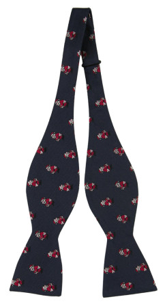 SOSANTA NAVY self-tie bow tie