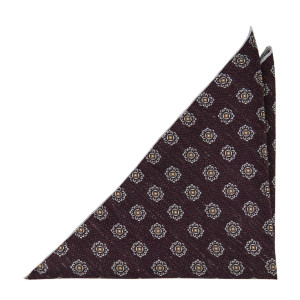 SPEAKLOUDER MAHOGANY pocket square