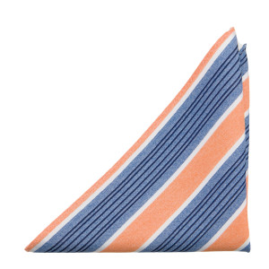 SPONTANEOUSSTRIPES ORANGE pocket square