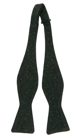 SPRACKLIG DARK GREEN self-tie bow tie