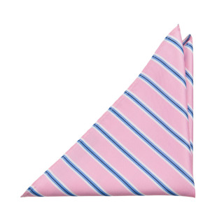 STRAIGHTONSTRIPE PINK pocket square