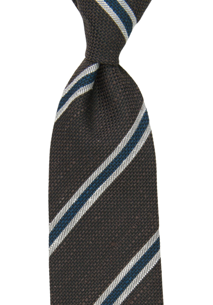 STRISCE BROWN tie