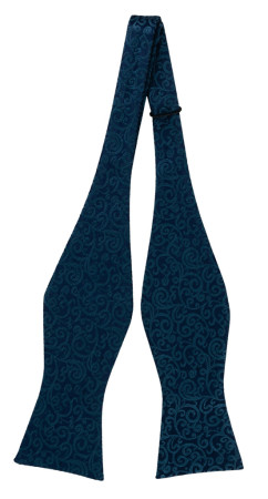 SWANKY BLUE self-tie bow tie