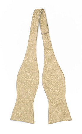 SWANKY GOLD self-tie bow tie