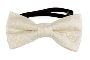 SWANKY IVORY baby bow tie