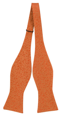 SWANKY ORANGE self-tie bow tie