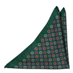 TAPPETINO GREEN pocket square