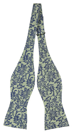 TESTIMONY LIGHT GREEN self-tie bow tie