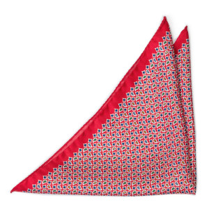 TETRISOLO RED pocket square