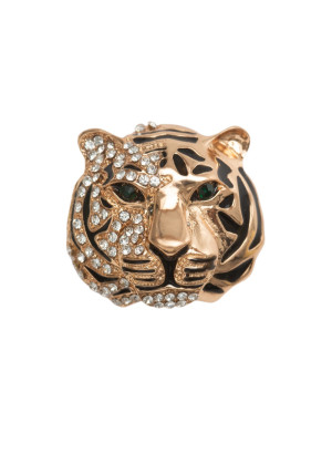 TIGER FACE GOLD lapel pin