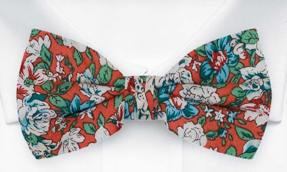 TITIAN RUSTY ORANGE pre-tied bow tie