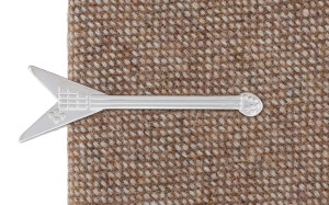 Triangle Guitar Silver tie bar