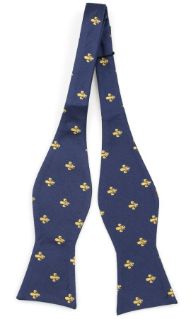 TRILLIAN BLUE self-tie bow tie