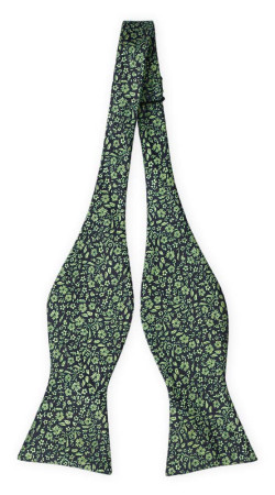 TUSSIEMUSSIE GREEN self-tie bow tie
