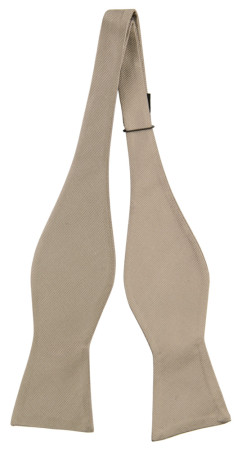 Twillie TAUPE self-tie bow tie